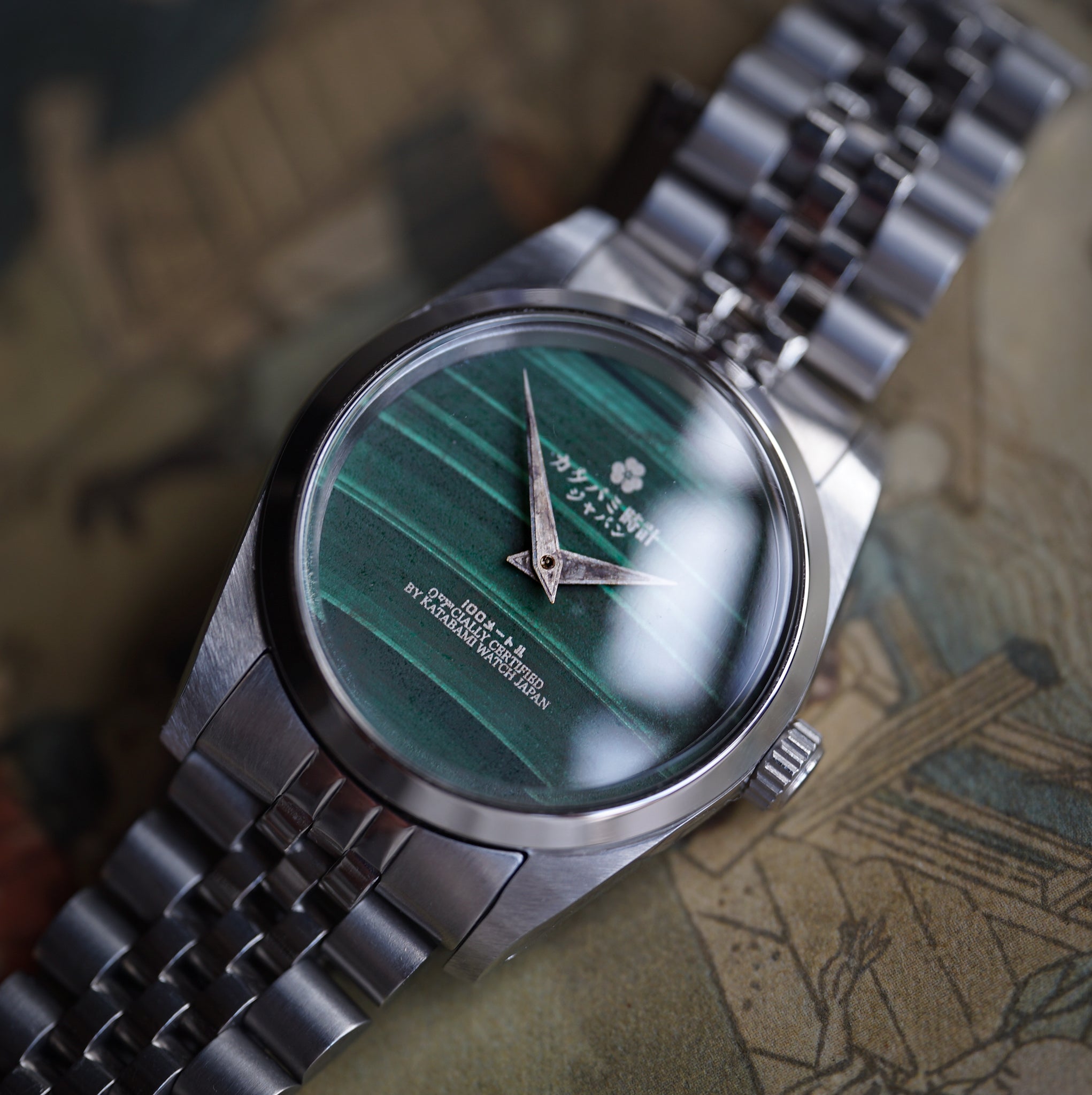 STOCK】The 36mm “Malachite” – KATABAMI WATCH JAPAN