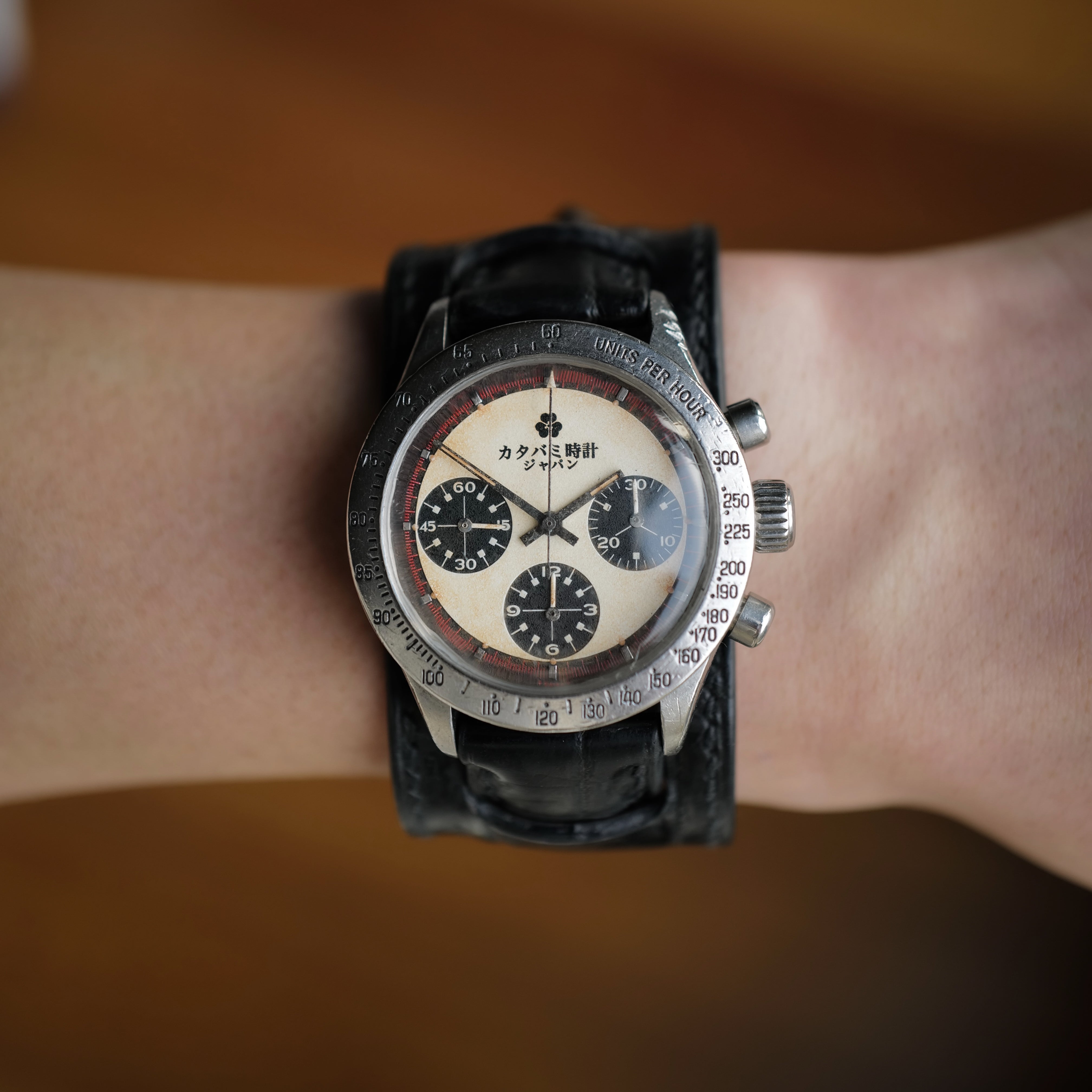 日本正規品 クリスチャンポール 腕時計 ブラック メッシュ The Chronograph ポール 