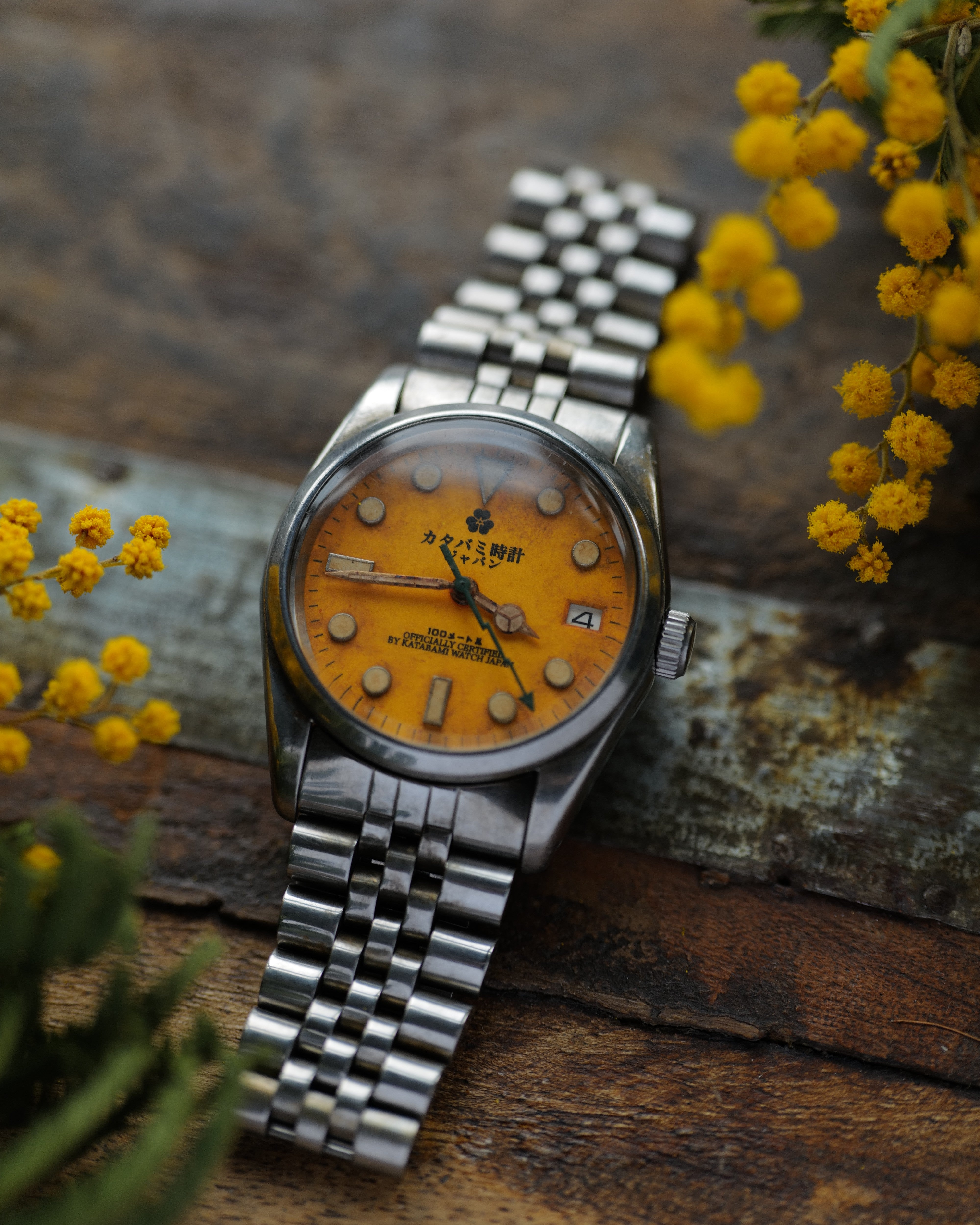 The 36mm “MIMOSA” – KATABAMI WATCH JAPAN